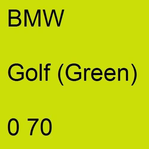 BMW, Golf (Green), 0 70.